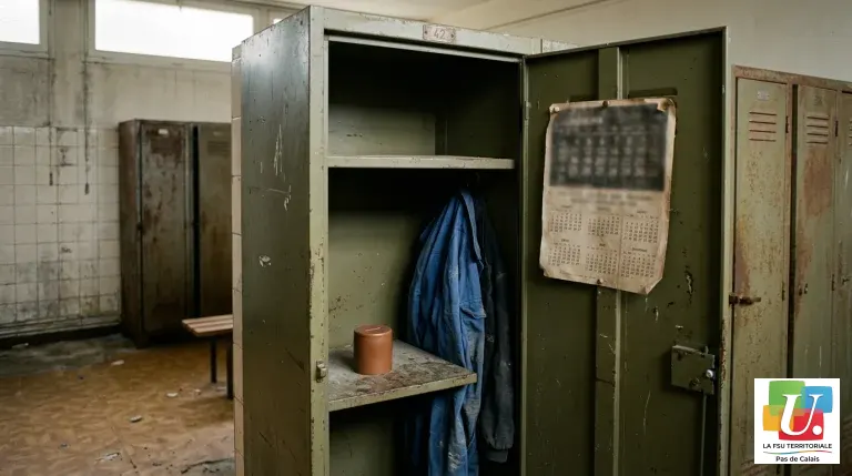 Casier de vestiaire d’agent de collège avec un calendrier